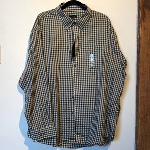 Van Heusen Classic Fit Shirt black and white mens